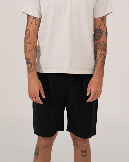MARINE|O Merino Wool Walkshorts - studio shot large size, plastic-free men's shorts Australia