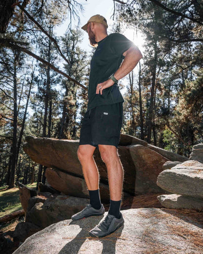 MARINE|O Merino Wool Walkshorts - front view, 100% merino wool no synthetics